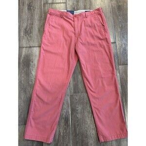 Cremieux Men's Dress Pants Classic Light Red Twill 36x29 Nautical NWT Preppy